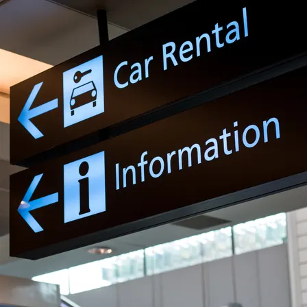 Mietwagen Übernahme Information